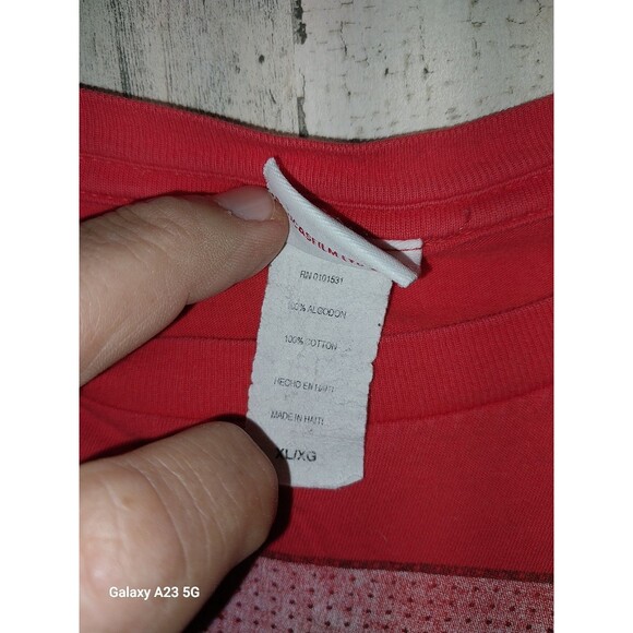 Star Wars Darth Vader Kakakana Japanese Graphic T-Shirt Size XL Red - Picture 3 of 5